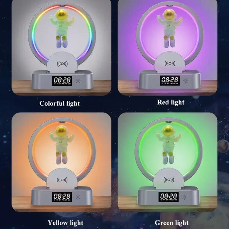 Wireless Y-558 Magnetic Levitation Astronaut TWS Bluetooth Speaker With RGB Light/ Wireless Charger