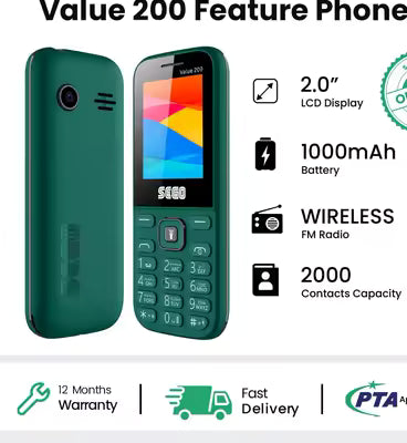 SEGO Value 200s | 2.0" Display | Voice Changer | Wireless FM Radio