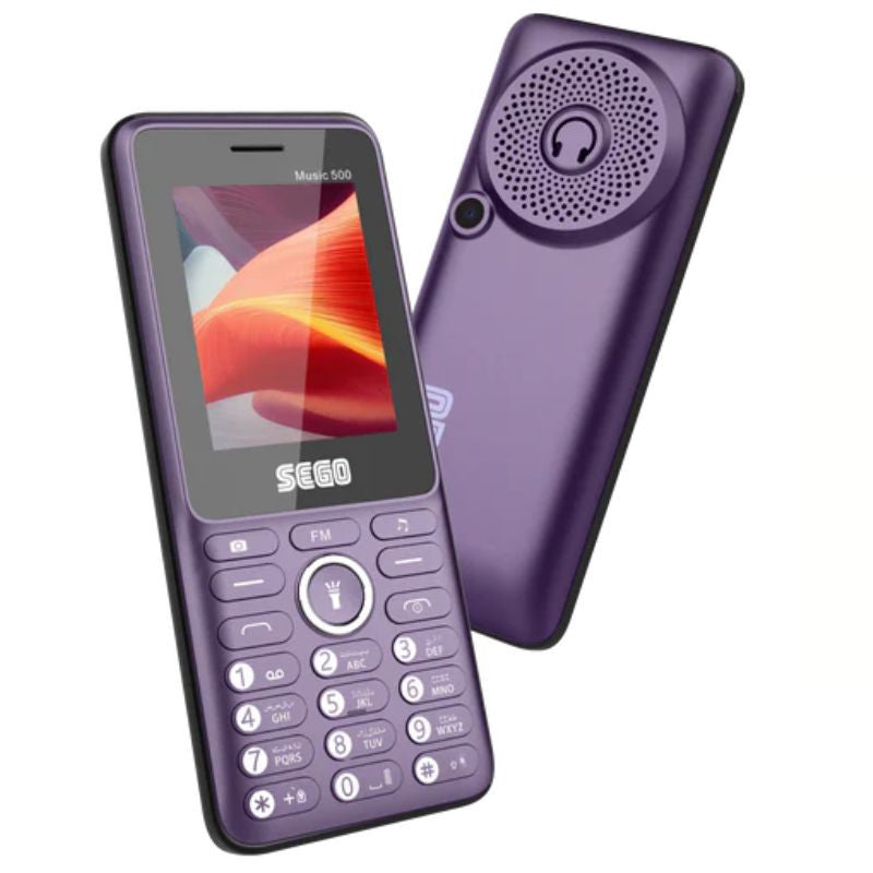 Sego Music 500 Feature Phone – 3000mAh Battery, Wireless FM Radio, Bluetooth & Dual SIM