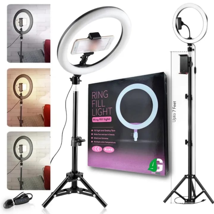 26cm Ring Light With Mobile Holder