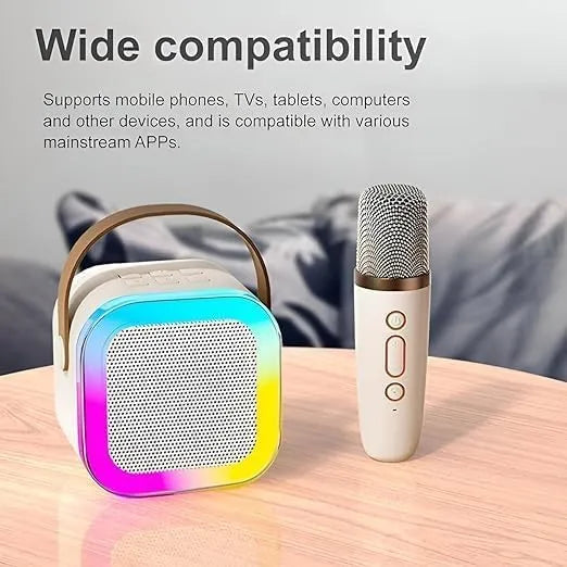 K12 Wireless Mic With Speaker Dancing Light