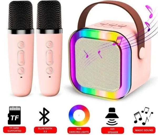 K12 Wireless Mic With Speaker Dancing Light